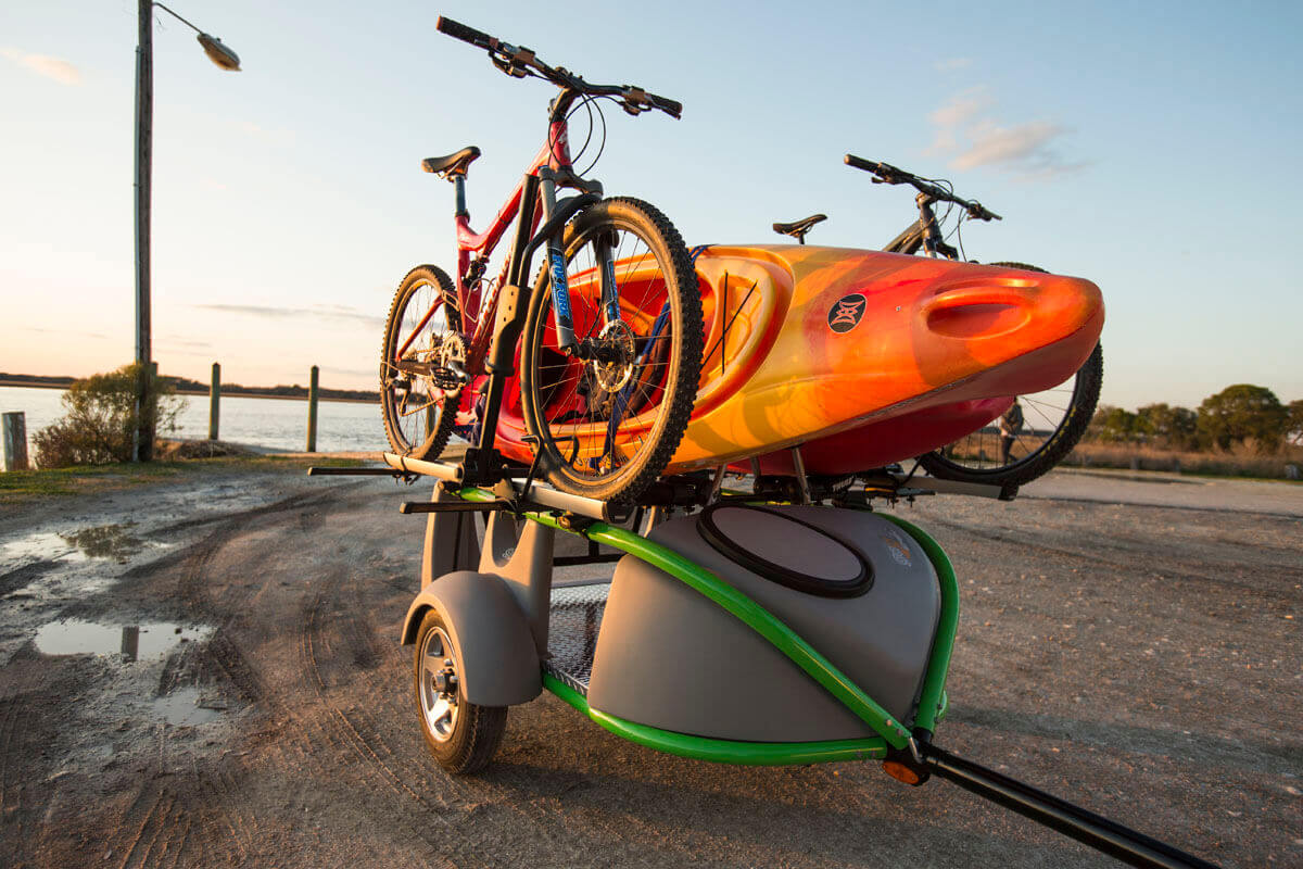 tow kayak with bike